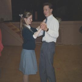 Students dancing