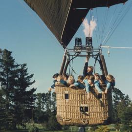 Students in hot air balloon