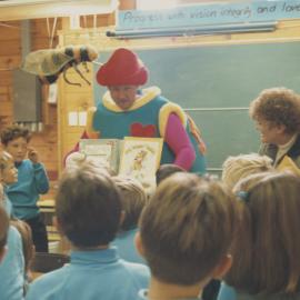 Students and teacher in classroom