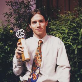 Student with Dux award