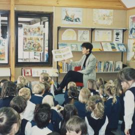 Students and teacher in classroom