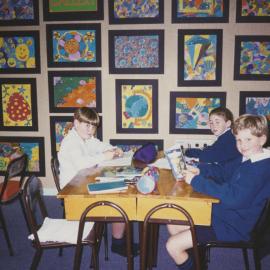 Students doing schoolwork in classroom