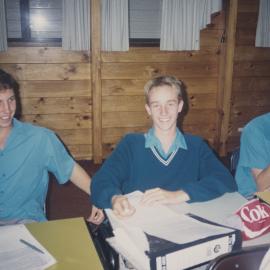Students studying in classroom