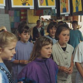 Students learning in classroom