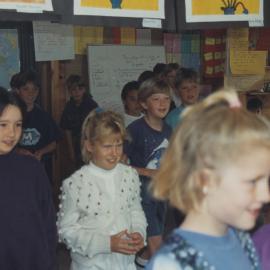 Students learning in classroom