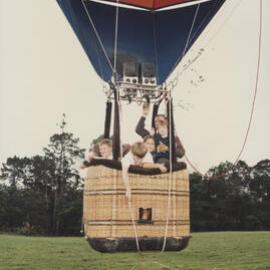 Students in hot air balloon