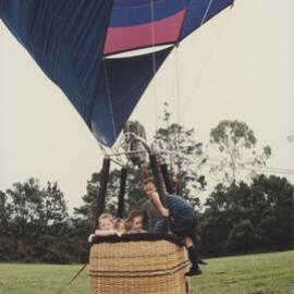 Students in hot air balloon