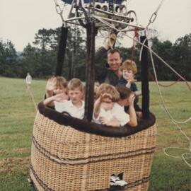 Students in hot air balloon