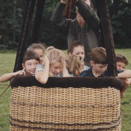 Students in hot air balloon