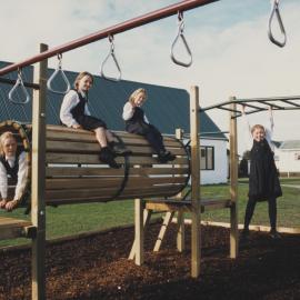Students on school playground