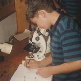 Student in classroom