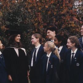 Students modelling for Kristin Prospectus 