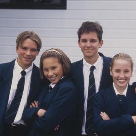 Students modelling for Kristin Prospectus 