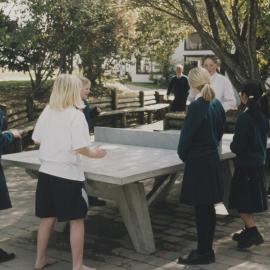 Students playing during break