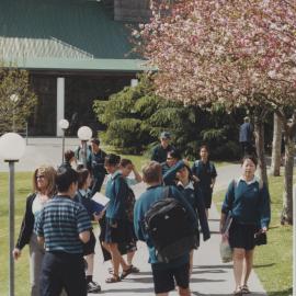 Students on campus