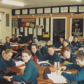 Year 8 students in class