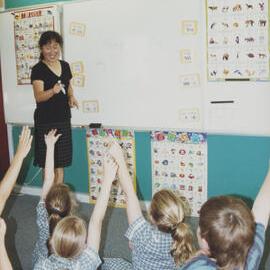 Students in Chinese class