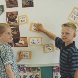 Students in Chinese class