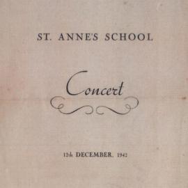 St. Anne's School Concert Programme