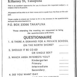 Advertisement for Public Meeting (1972)