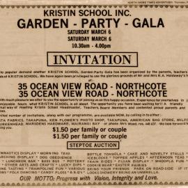 Garden Party Invitation (1976)